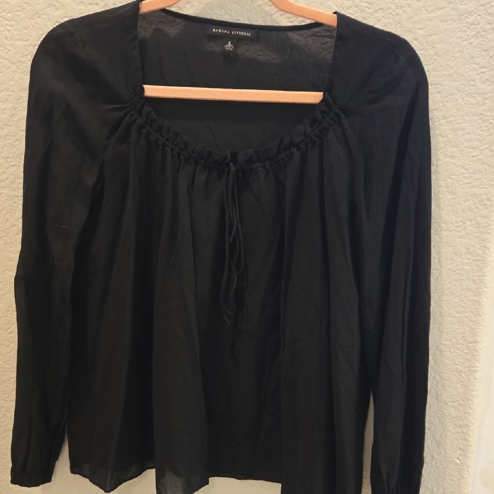 Banana Republic Black Blouse Elegant Top